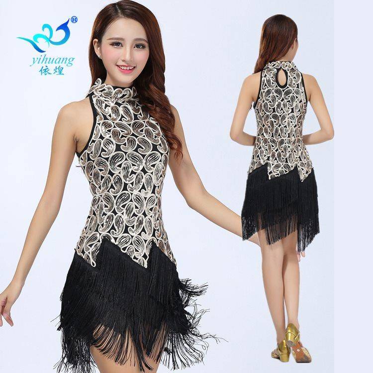 Latin sequins showing the stage performance service adult stage clothing square dance performance service