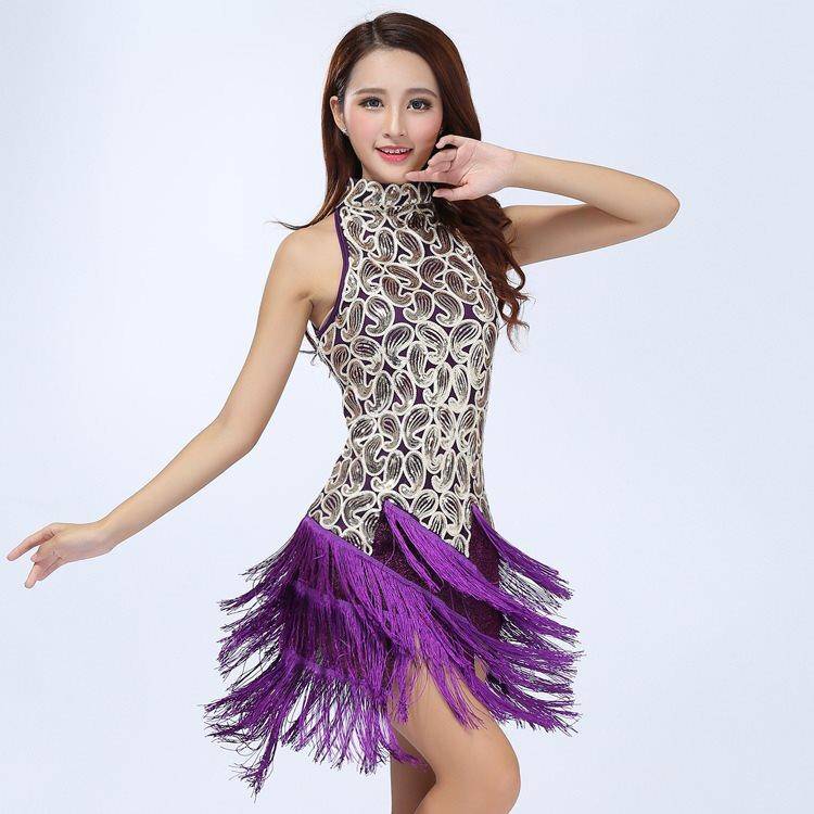 Latin sequins showing the stage performance service adult stage clothing square dance performance service