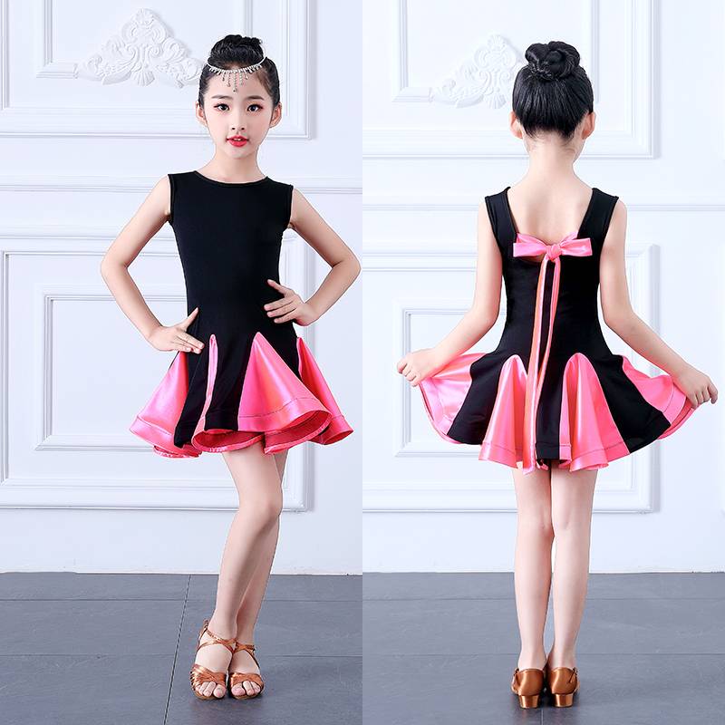 Liuyi Children's Latin Dance Performance Service Summer Girl Standard Competition Performance Latin Skirt Practice Dress Dress