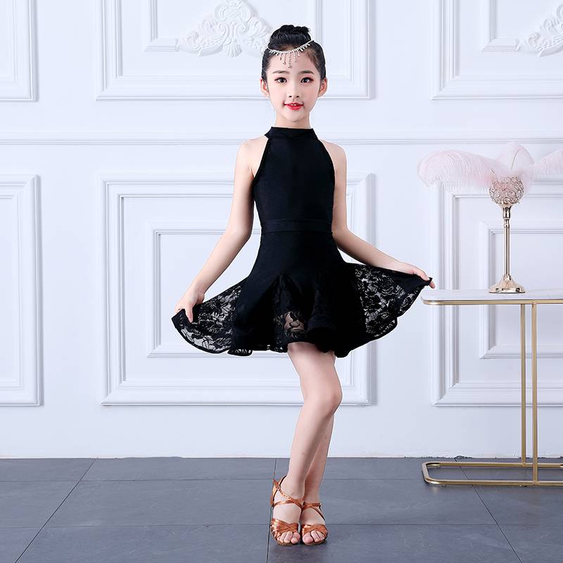 Liuyi Children's Latin Dance Performance Service Summer Girl Standard Competition Performance Latin Skirt Practice Dress Dress