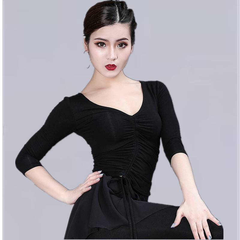 Latin dance on the spring and summer new dance autumn and winter Mozon adult women's Latin clothing practice country labeling friendship