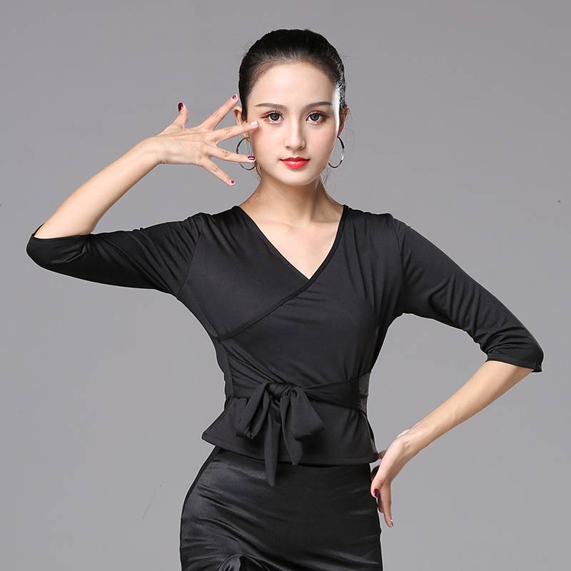 Latin dance on the spring and summer new dance autumn and winter Mozon adult women's Latin clothing practice country labeling friendship