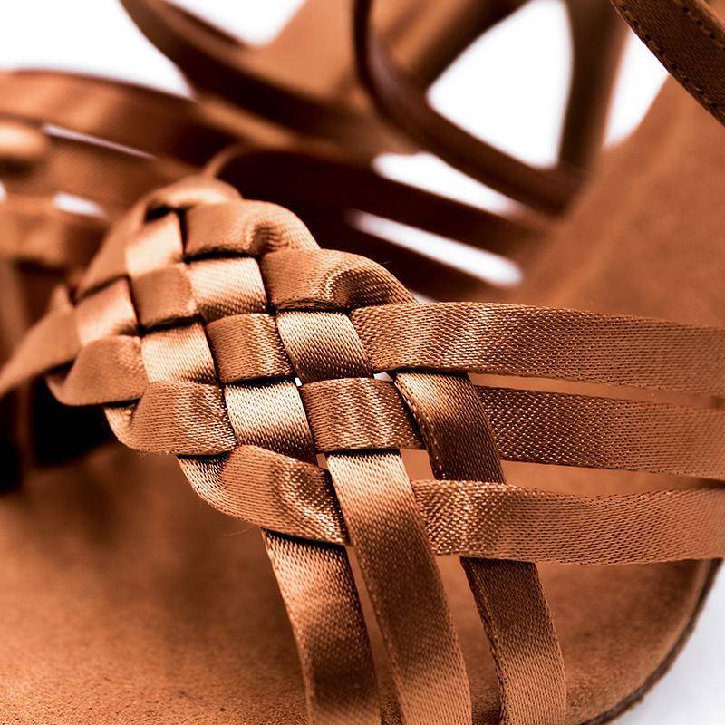 Emperor Dance Dance high -end professional Latin dance shoes female adult medium high heel soft bottom dance shoes dance shoes performance competition