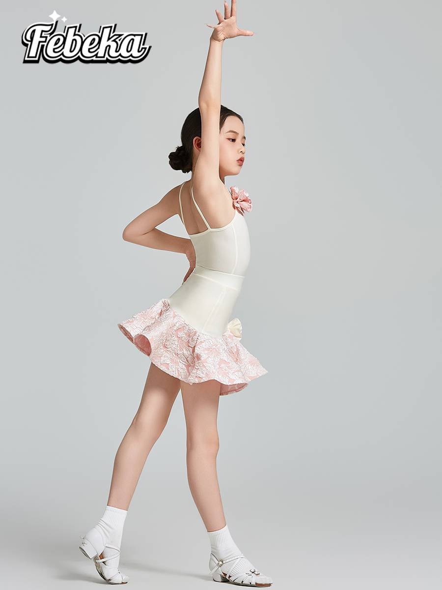Phoebe 2024, new Latin women's professional troupe, red-dressed, low-steal dance costume