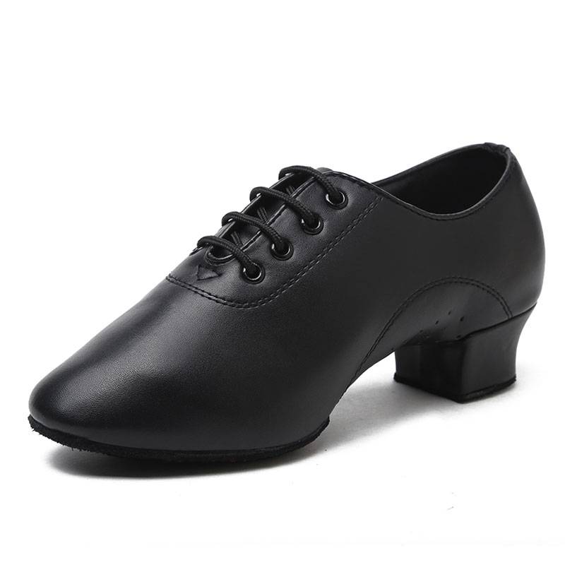 Boys Latin Dance Shoes Men Adult Children's Soft -bottom Children Black Dance Shoes Practice V Shoes Square Dance Nation Standard