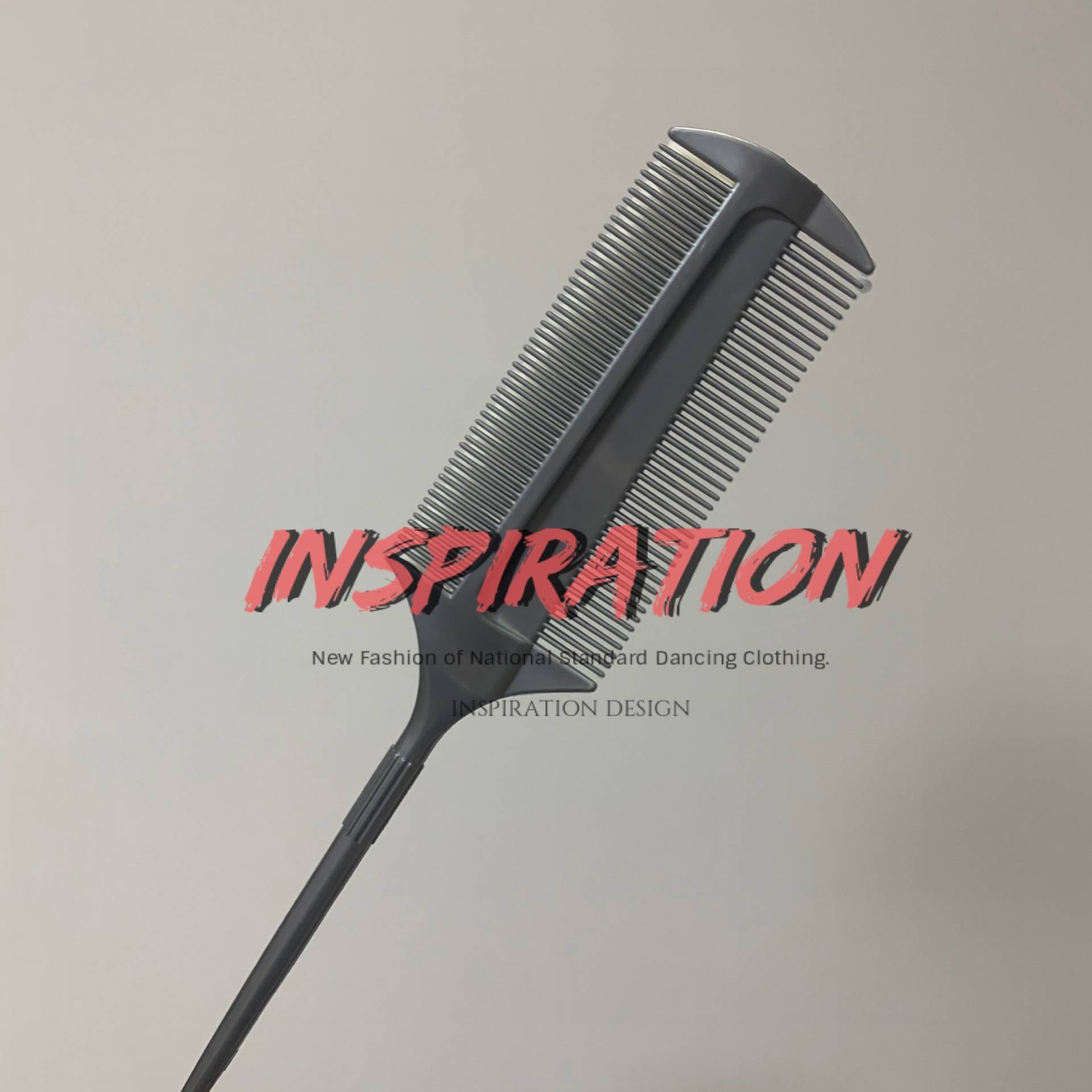 INSPITION Latin Standard Dance Competition Art Examination Special Comb with Oil Head Fine Teeth Comb Modern Dance Model Comb