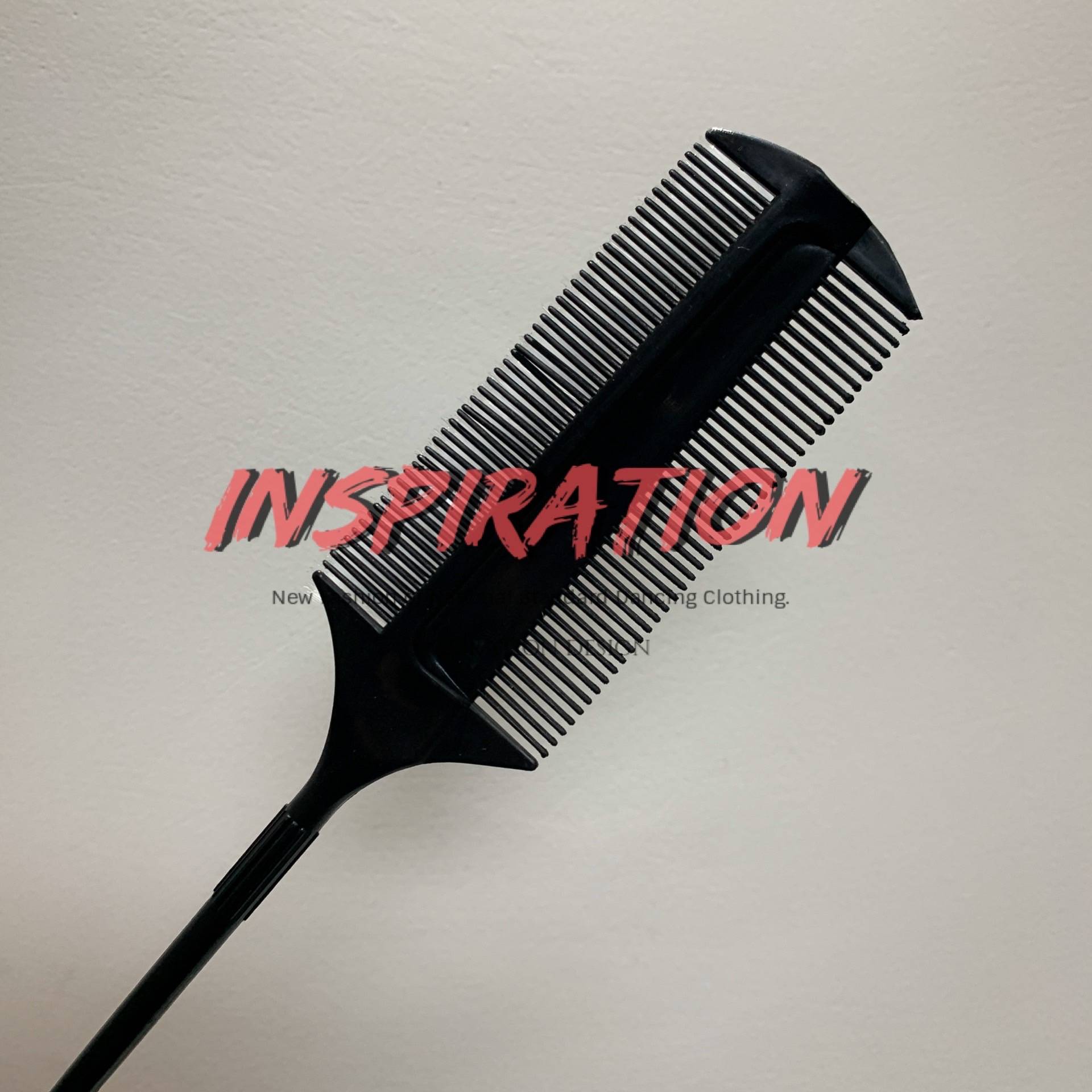 INSPITION Latin Standard Dance Competition Art Examination Special Comb with Oil Head Fine Teeth Comb Modern Dance Model Comb