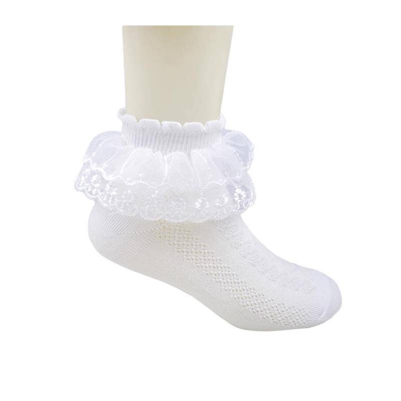 Latin dance socks girl special lace white lace socks thin princess socks test competition performance dance socks