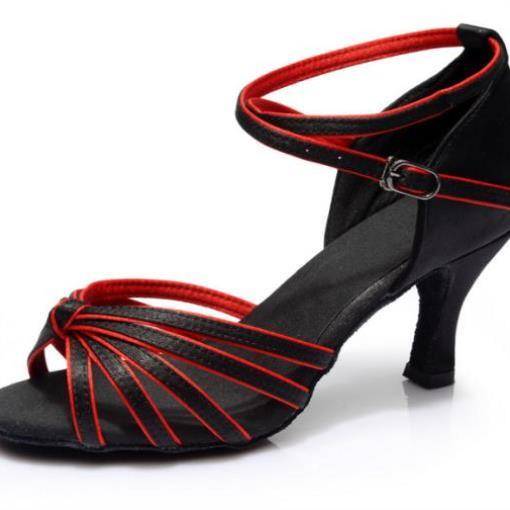 Don’t tired feet Latin dance shoes adult low heel training shoes dance shoes professional breathable beginner adult high -end pink