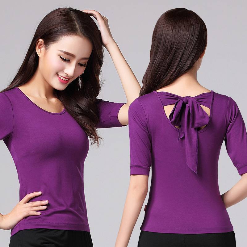 Plaza dance clothing new long -sleeved autumn dressing female adult Modellading dance clothes practice dancing clothes