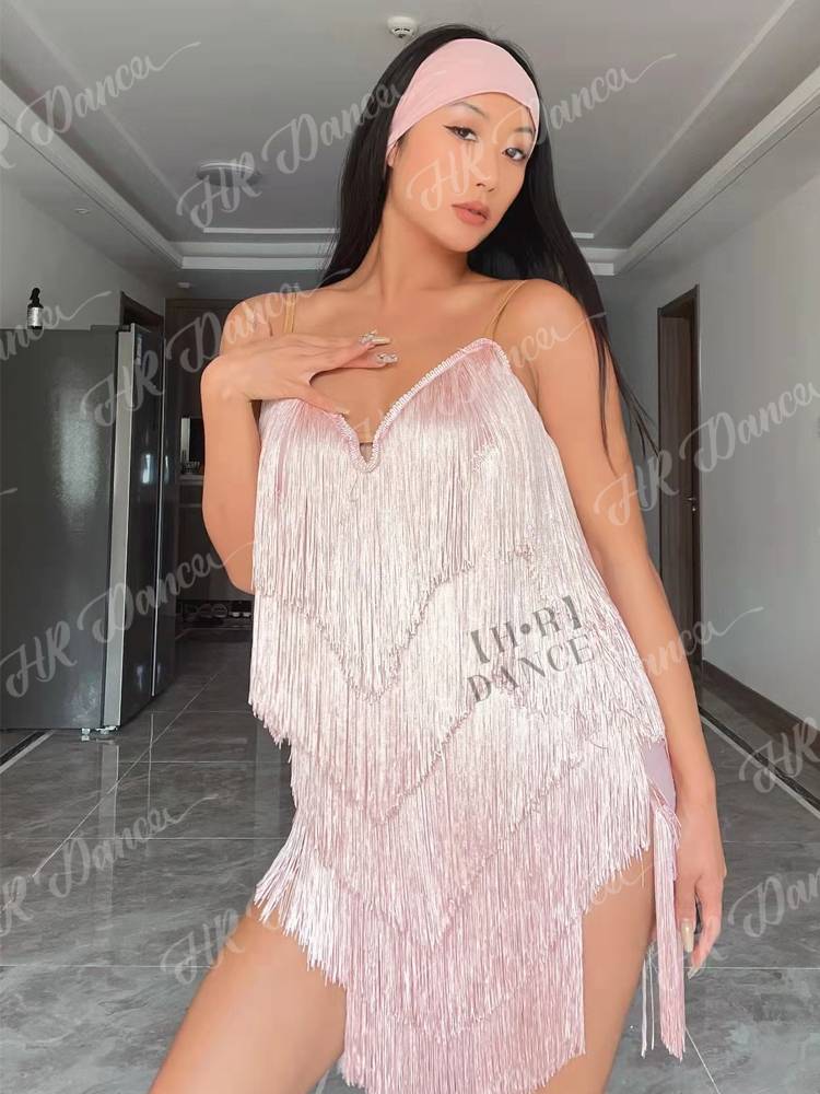 New Latin Dance Fasting Skirt Skirt Skirt Skirt Training Services Performance Service Art Examination Server