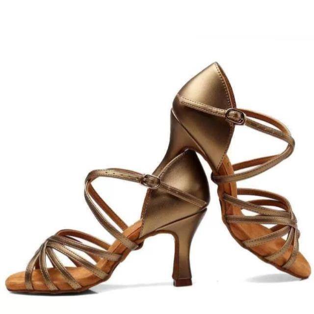 KC's new Latin dance shoes professional soft bottom adult training test -grade dance shoes
