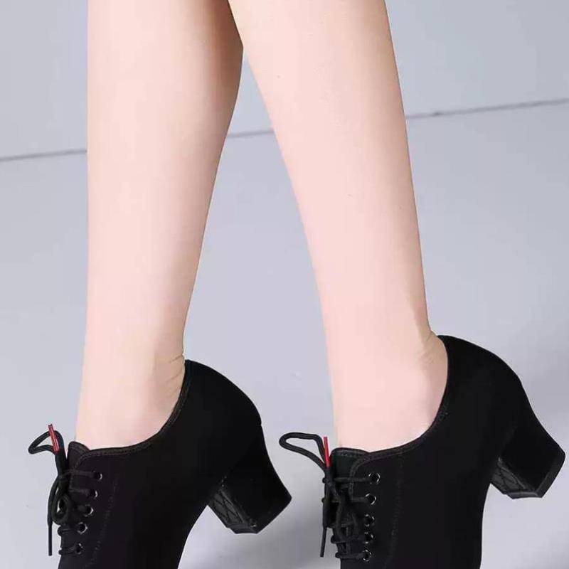 Yue Pa Adult Dance Shoes Women's Latin Dance Shoes Plaza Dance Shoes Figure Shoes Bald Shoes Oxford Bukitba