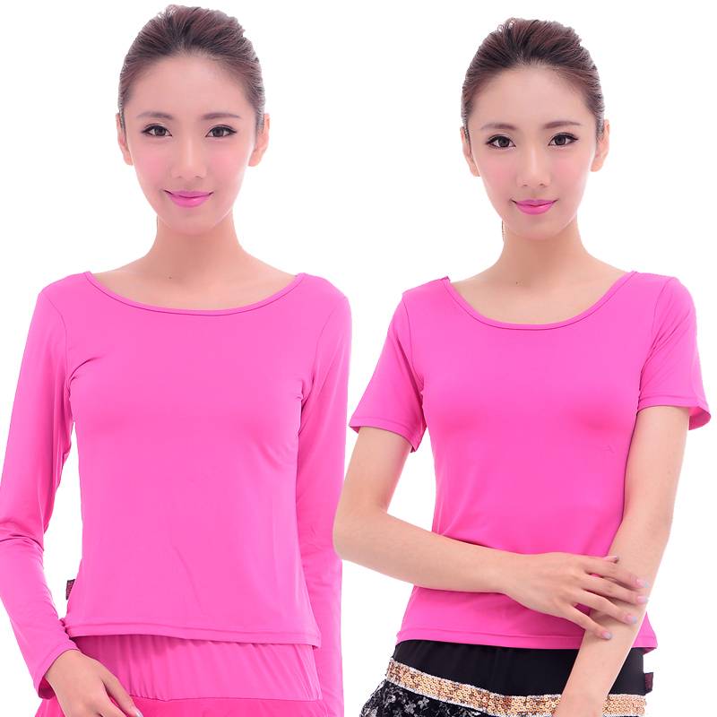 Plaza dance clothing top Latin dance clothing top practice exercise performance service service adult middle -aged and elderly dance