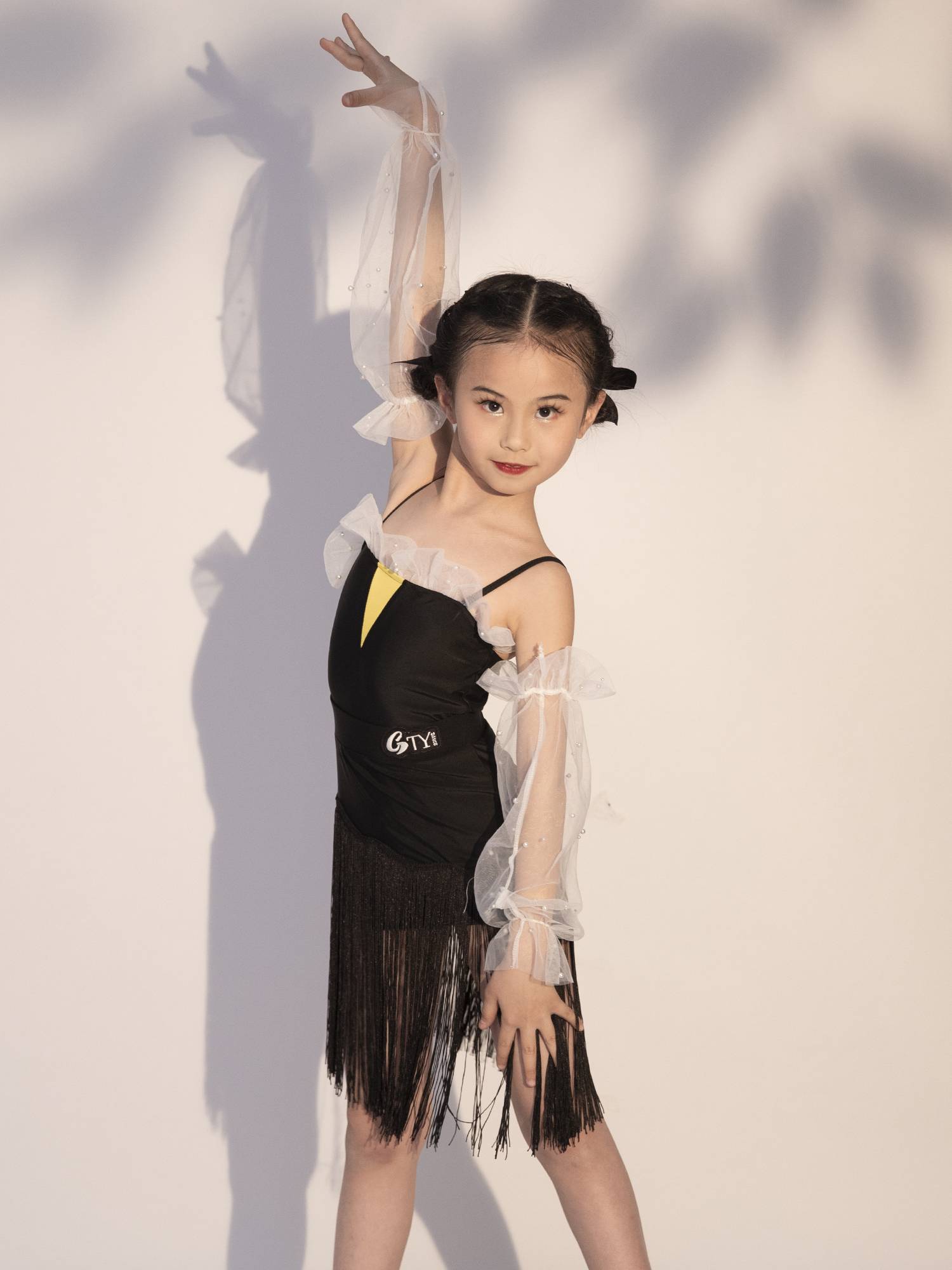 GTYDANCE Latin dance service new 2023 autumn and winter girl practice children's art test performance dance suit