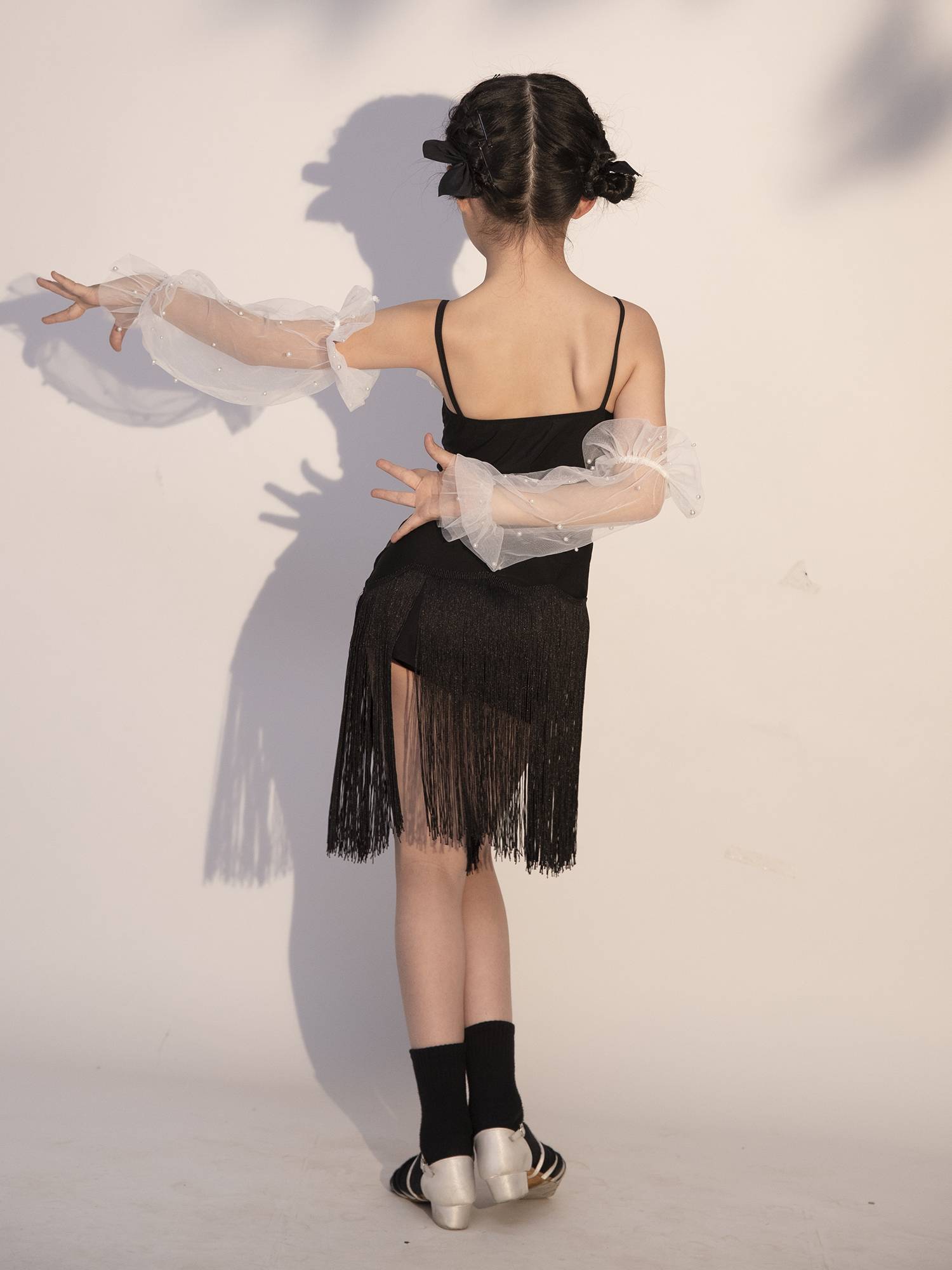 GTYDANCE Latin dance service new 2023 autumn and winter girl practice children's art test performance dance suit