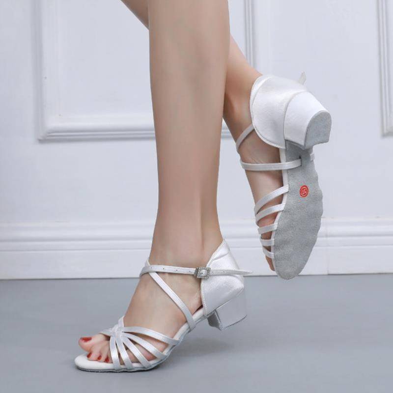 Adult Latin dance shoes professional girl dancing women's shoes beginner high -heeled ladies shoes girls practice shoes