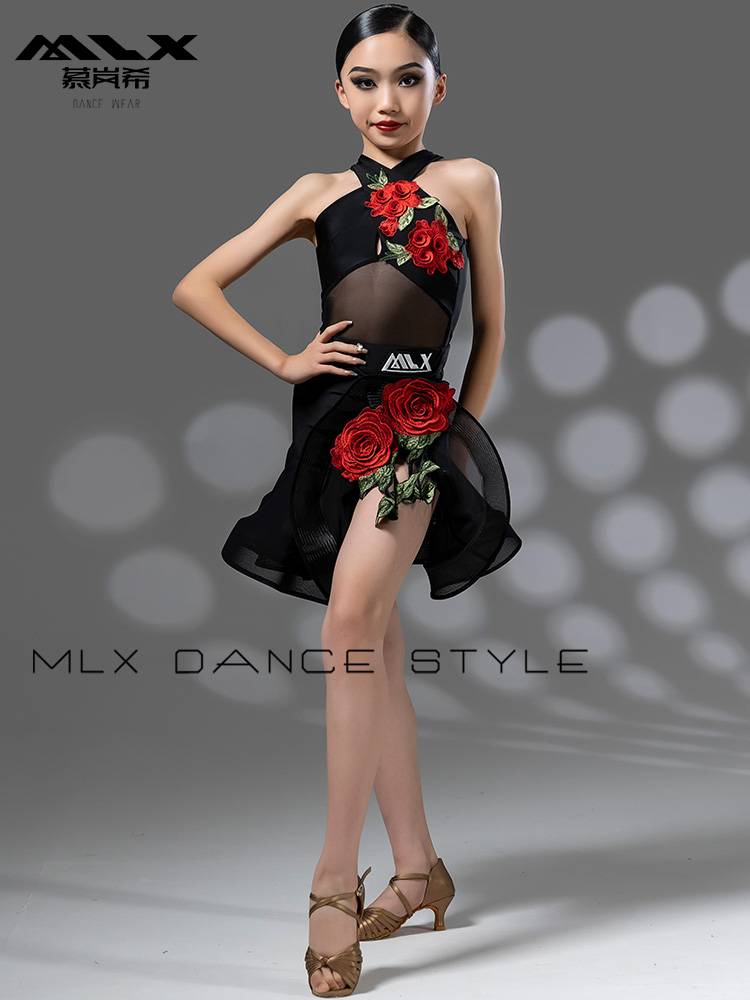MLX summer children's new Latin dance service children's practice service split jet girl dance training performance service
