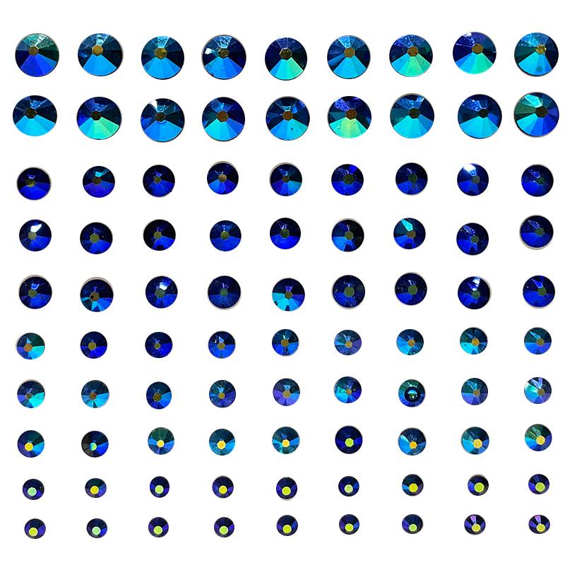 Gradient size Latin dance headwear sticks to a single self -adhesive country standard dance hair decoration shiny black pool competition hair style