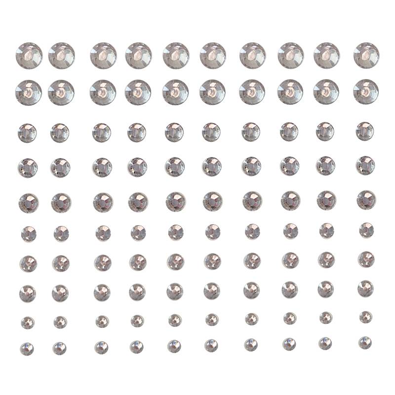 Ten rows of white