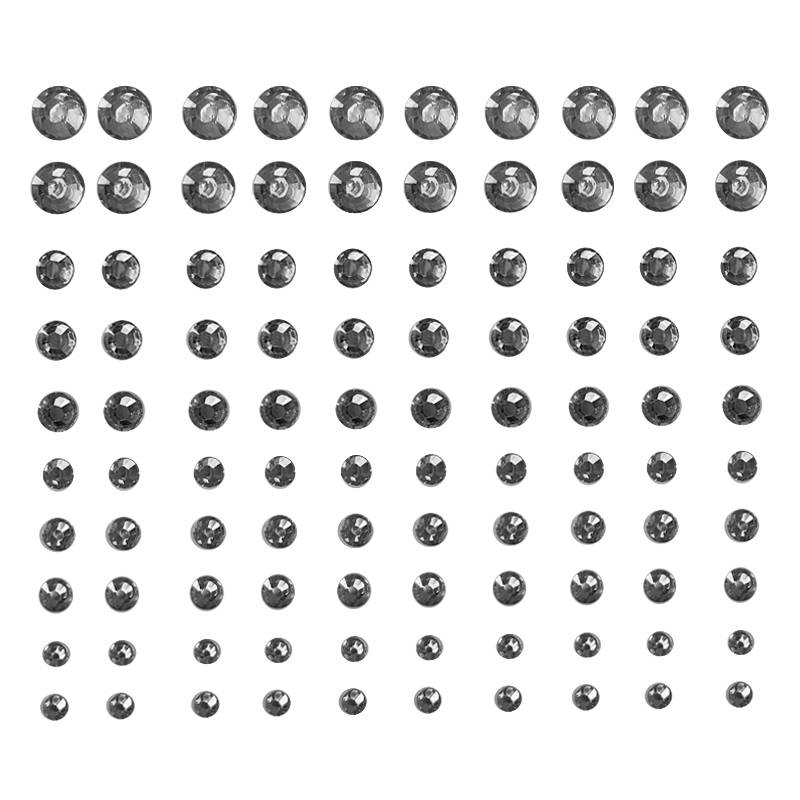 Ten rows of metal ash