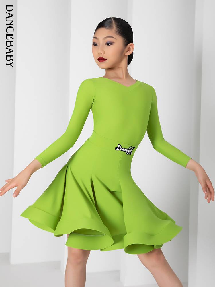 Dancebaby Lin Yihan same Latin dance 2024 Girls Competition Summer Standardment Server DAS526