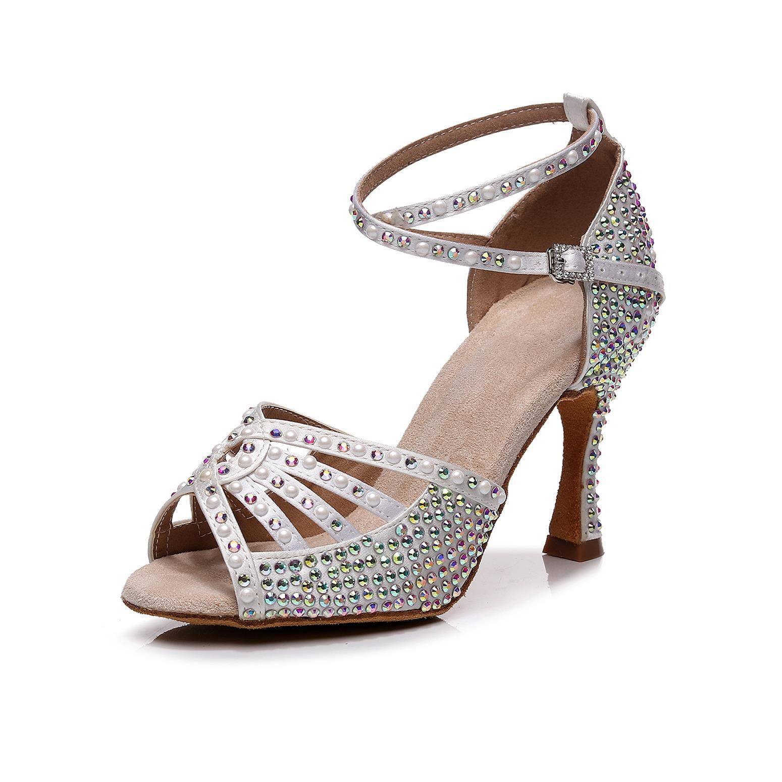 Professional Latin dance shoes female adult dance shoes soft soles 2024 dance shoes ladies dancing shoes women's shoes new high heels