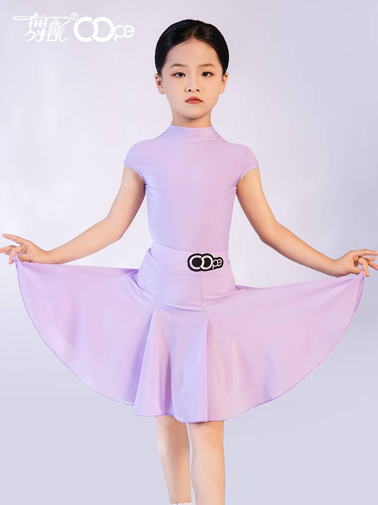 OOPE Dance Dance Dance Dance Latin Dance Series Professional Services Series Server 8 -color Short Sleeve 2024 New Set Serving Series