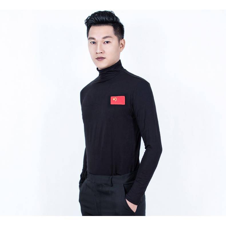 Male Modern Dance Latin Dance Plaza dances, sweat, sucks, long -sleeved, long -sleeved practice suit, the coat dance service