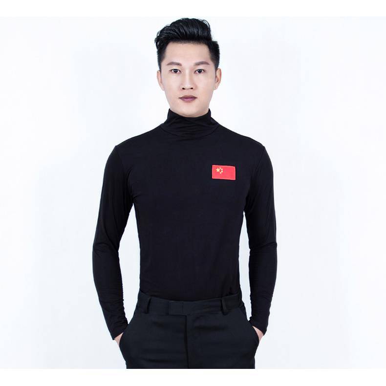 Male Modern Dance Latin Dance Plaza dances, sweat, sucks, long -sleeved, long -sleeved practice suit, the coat dance service