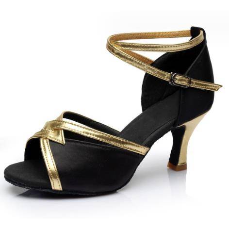 Latin dance shoes ladies adult mid- to high -heeled beginners square dance shoes summer petone player children soft bottom dance shoes