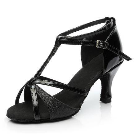 Latin dance shoes ladies adult mid- to high -heeled beginners square dance shoes summer petone player children soft bottom dance shoes