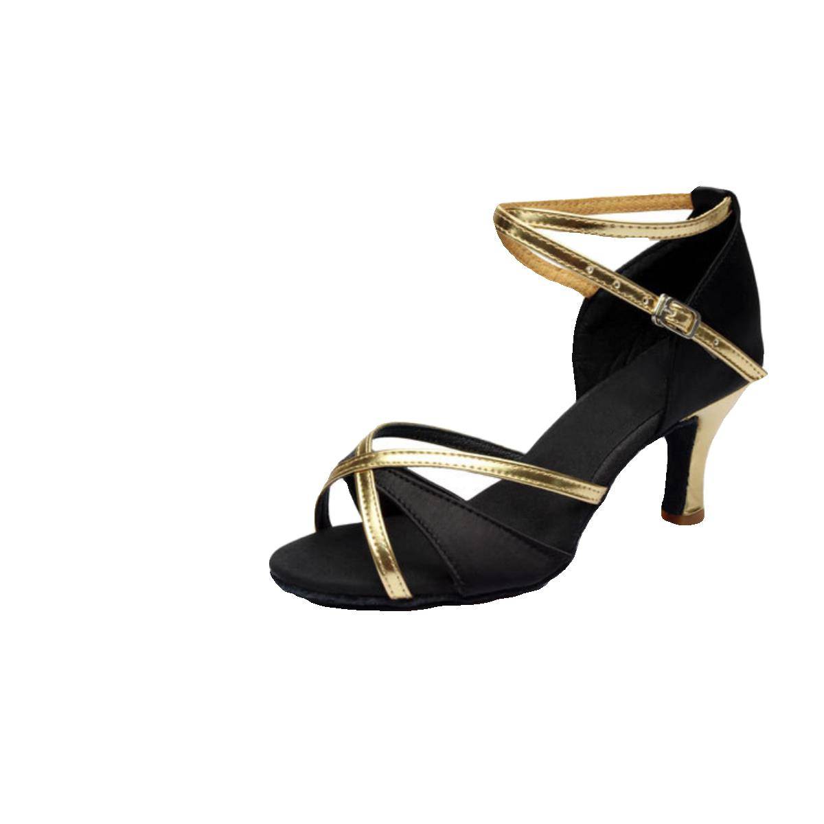 Latin dance shoes ladies adult mid- to high -heeled beginners square dance shoes summer petone player children soft bottom dance shoes