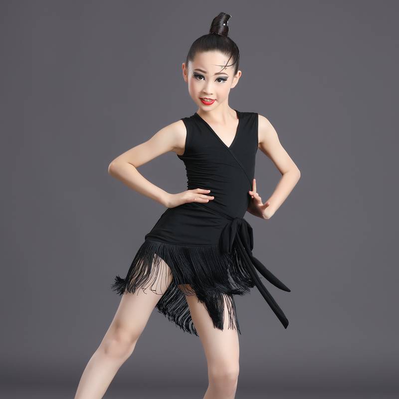 Children's Latin Dance Competition Professional Examination Performance Performance Gonggong Server Girls Summer New Latin Dance Streaming Suo Dress