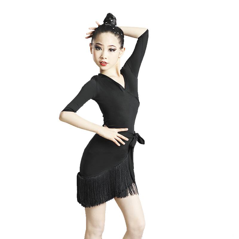 Children's Latin Dance Competition Professional Examination Performance Performance Gonggong Server Girls Summer New Latin Dance Streaming Suo Dress