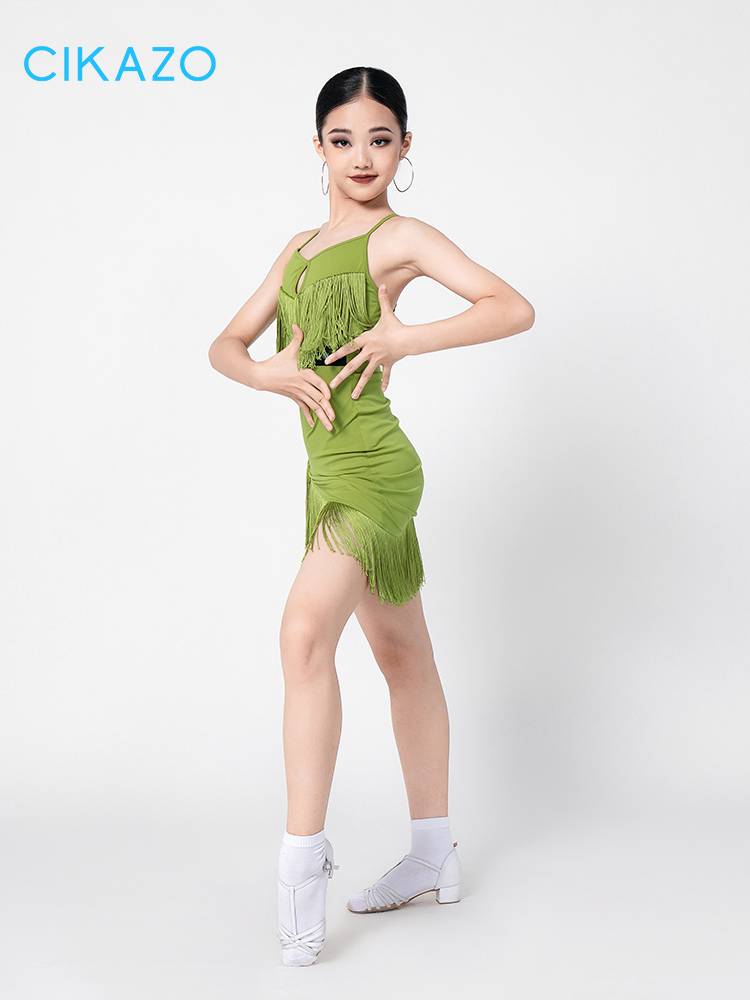 Latin dance service Liu Su Children's Performance Service Professional new practice service Children's performance children's performance summer suspender training 3705