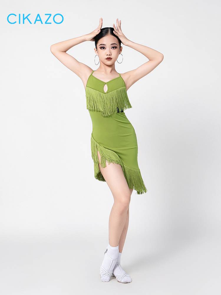 Latin dance service Liu Su Children's Performance Service Professional new practice service Children's performance children's performance summer suspender training 3705