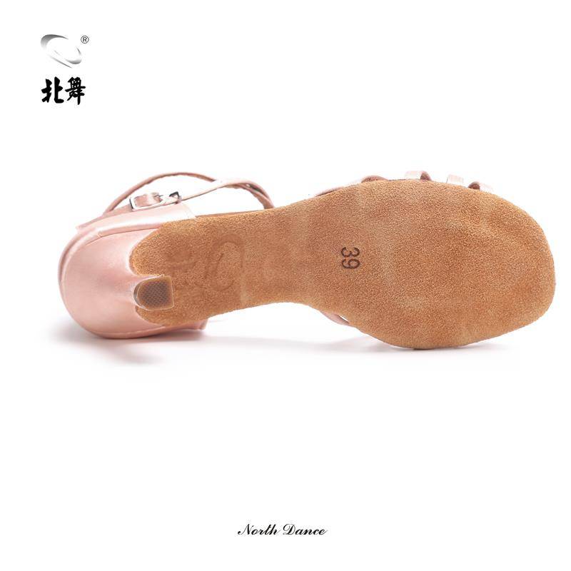Bei Dance Pink Latin Dance Shoes Mid -High -Hee Adult Girl Plaza Dance Sweet Shoes Sandals Dance Shoes Room