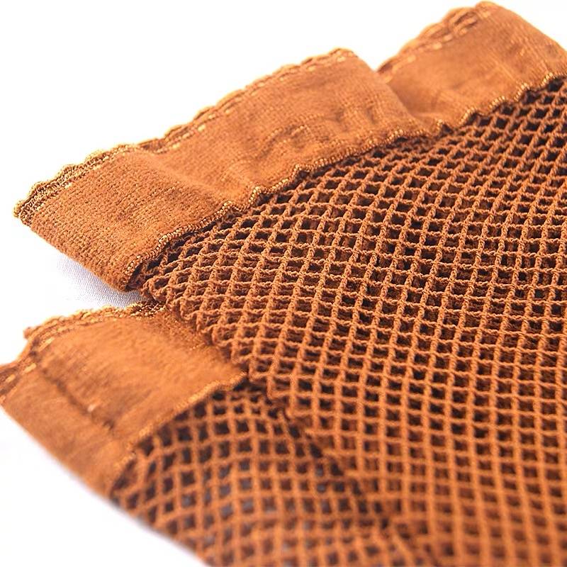 Professional Latin dance network socks hard network soft network adult professional competition special non -slip and wear -resistant skin color black caramel color