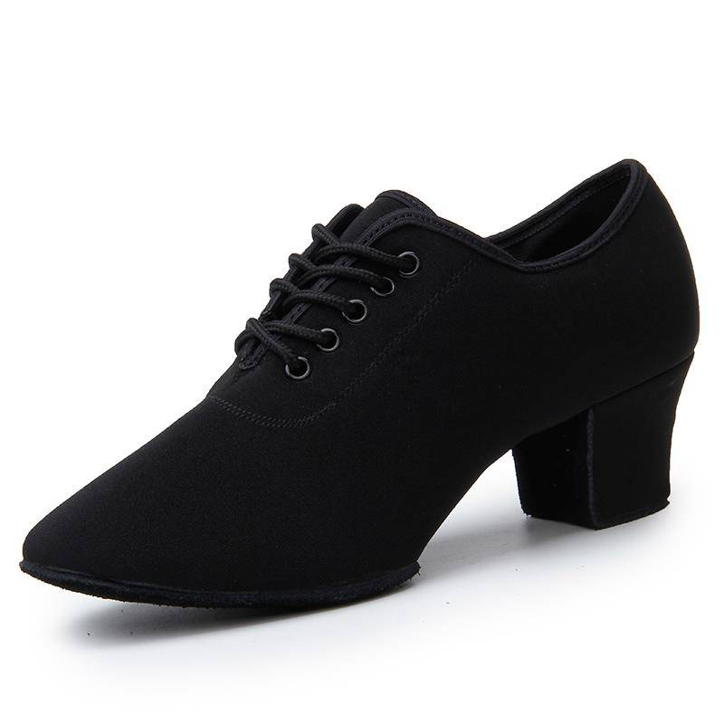 Summer Latin dance teacher female adult -shaped body shoes mid -healing dance outdoor soft bottom modern square dance shoes