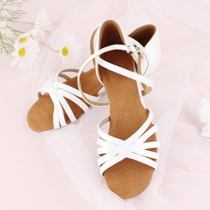 Adult shoes Female dance sandals shoes Latin dance beginners practice test -grade dance shoes training teachers breathable