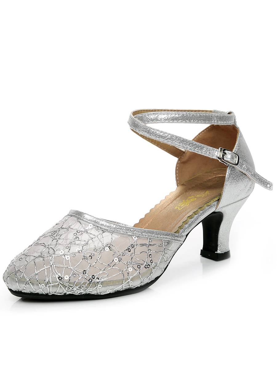 Summer dance shoes Latin dance shoes ladies low -heeled square dance soft bottom dance shoes, modern dance and friendship communication
