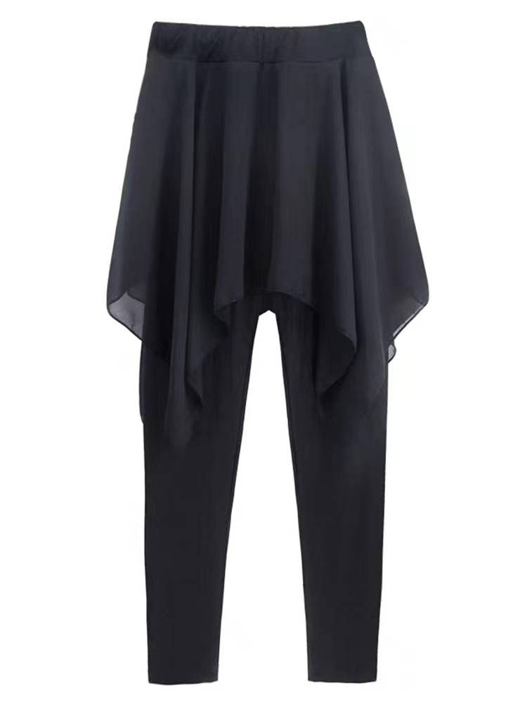Dance skirt children's Latin dance clothing Modal tight trousers nine -point exercise pants girls integrated dance pants