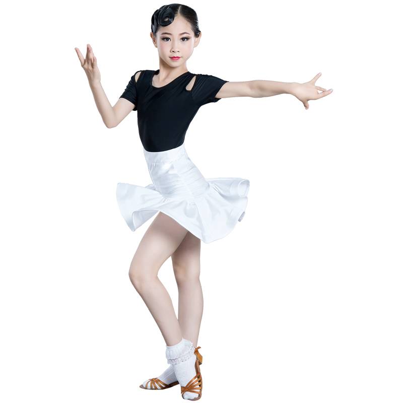 Latin dance dance skirt girl practice service 2024 new senior sense spring, autumn and summer competition performance children's regulations