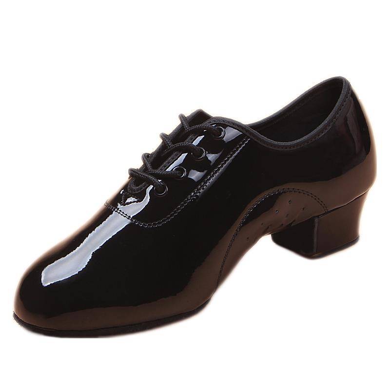 Men's Latin Dance Shoes Children's Dance Shoes Soft Waves Practice Shoes Bright Pacific Performance Competition