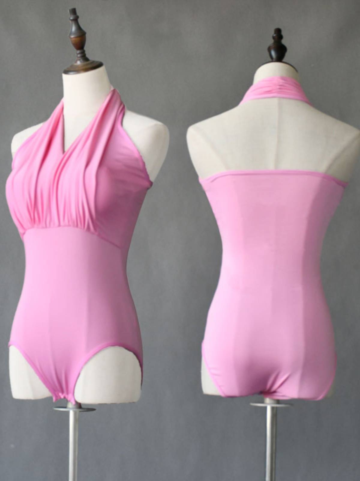 Summer Latin dance v -neck adult women's sexy national standard dance practice clothes pink open strap chest pad