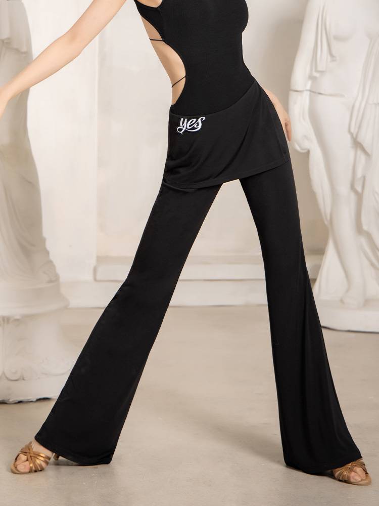 YES Latin dance pants dance service summer 2024 new women's pants special pants exercise uniforms thin and spicy trousers 337