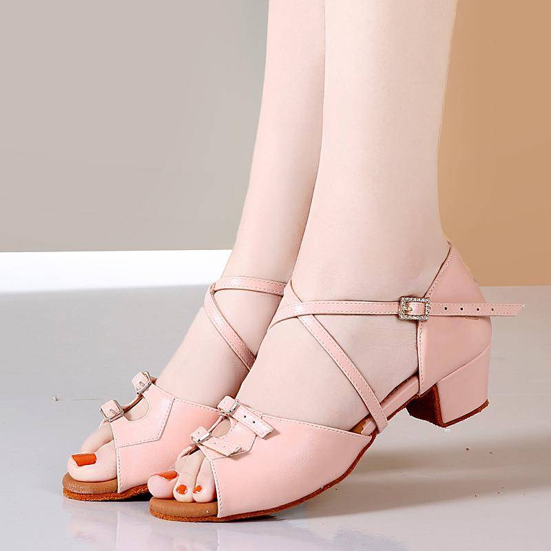 New Latin Dance Shoes Children Girls Dance Shoes Children's Soft -bottom Dance Shoes Professor Professional Practice Shoes
