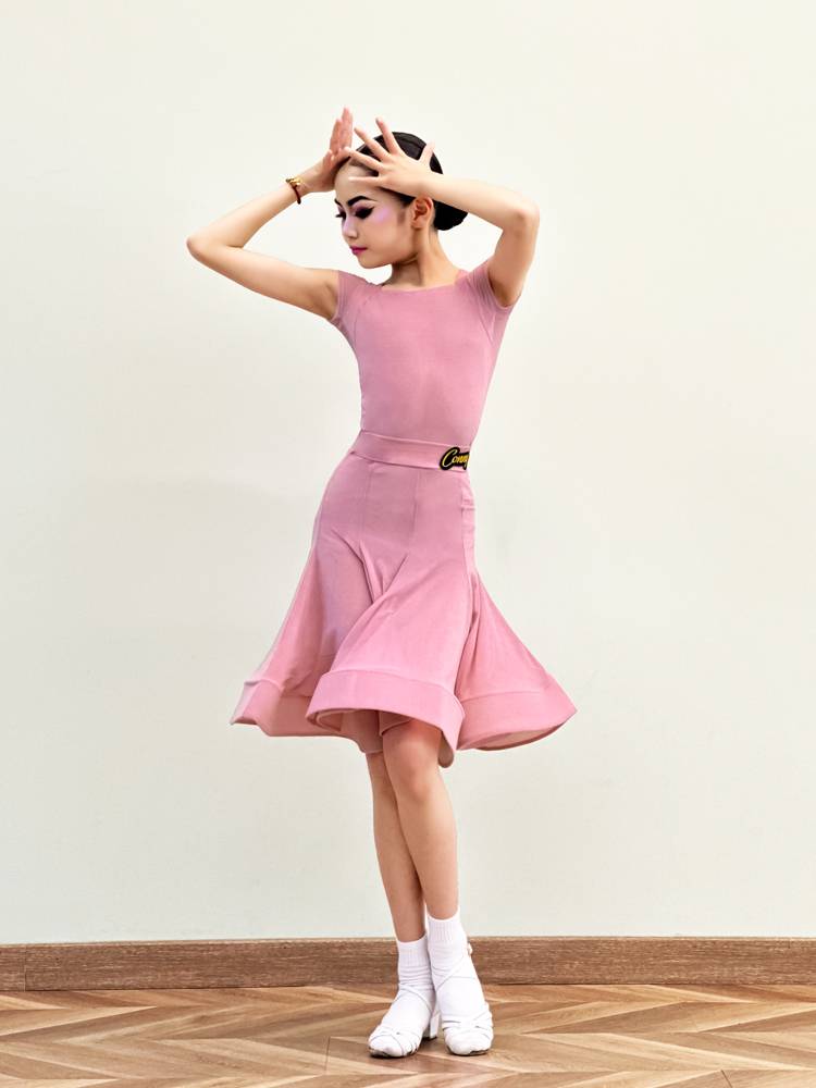 Young Children's Latin Dance Skirt Practice Services 2024 New Dancing Clothing Competition Standardized Advanced Sensory Set