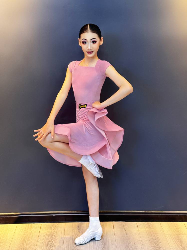 Young Children's Latin Dance Skirt Practice Services 2024 New Dancing Clothing Competition Standardized Advanced Sensory Set